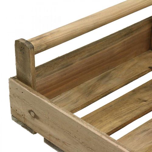 Floristik24 Taca drewniana prostokątna natura, beżowa 39x27cm/48x32cm zestaw 2 szt