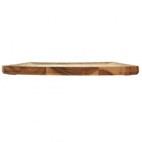 Floristik24 Drewniana taca do serwowania drewna mango naturalnego 24,5cm