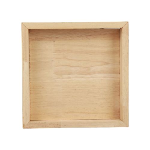 Produkt Taca drewniana ozdobna taca drewniana kwadratowa naturalna 20×20×3,5cm
