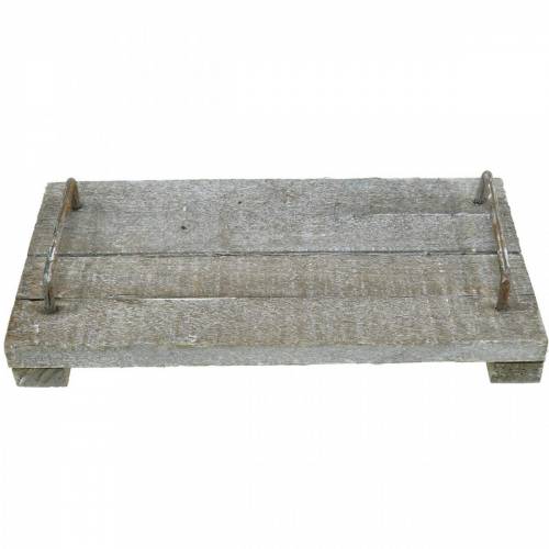 Produkt Drewniana taca, shabby chic, dekoracyjna taca z nóżkami, dekoracja stołu 30cm