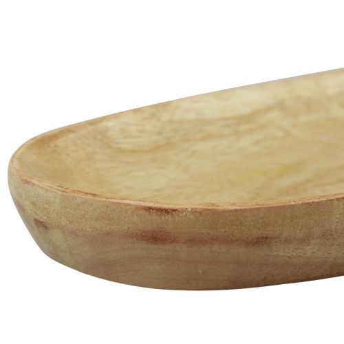 Produkt Drewniana taca owalna z naturalnego drewna mango 28×12×2,5cm