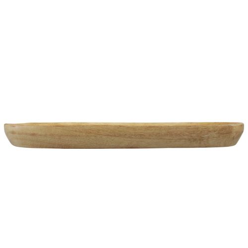 Produkt Drewniana taca owalna z naturalnego drewna mango 28×12×2,5cm
