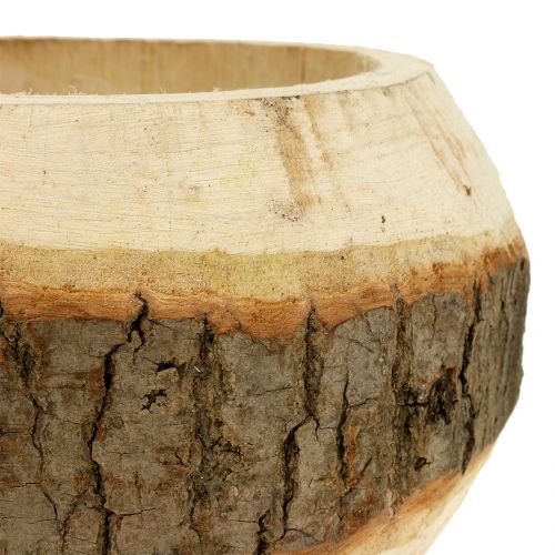 Floristik24 Drewniana doniczka do sadzenia Natura Ø14cm