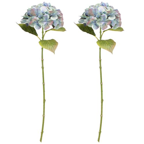 Produkt Hortensja Sztuczny Kwiat Niebieski Fioletowy Ø18cm Dł. 69cm 2szt