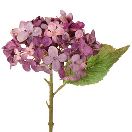 Sztuczne Hortensje Fioletowe Sztuczne Kwiaty Hortensja 34 cm 2 szt.