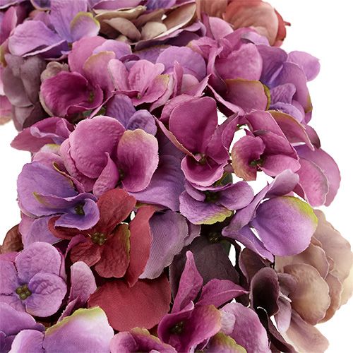 Floristik24 Wianek z hortensji Ø35cm Fioletowy, Lilla