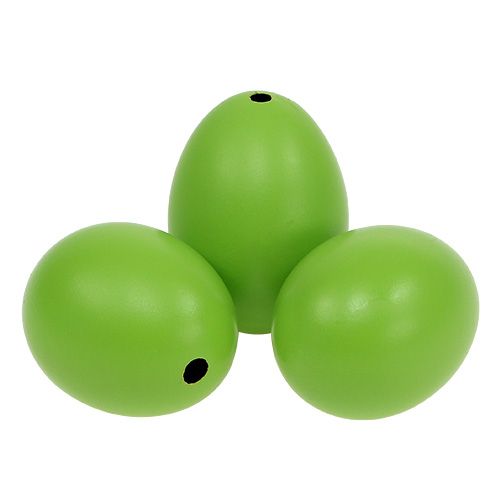 Floristik24 Jajka kurze 5,5cm - 7cm zielone 10 szt