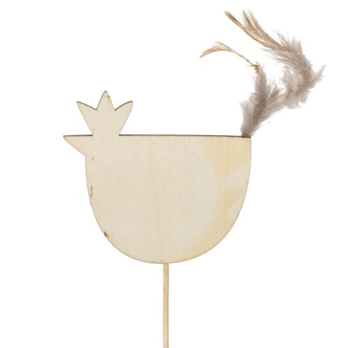 Produkt Paliki w kształcie kurczaka z motywem wielkanocnym do radosnej, wiosennej dekoracji, 7 cm, 12 sztuk