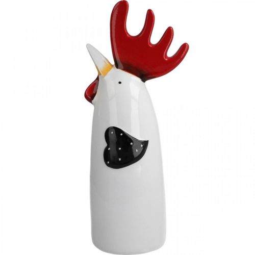 Produkt Ceramiczny Kogut Dekoracja Kuchni Kurczak Biały W23cm 2 szt