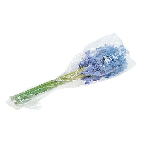 Floristik24 Hiacynt sztuczny niebieski, biały 31cm 3szt.