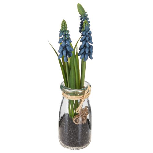 Produkt Hiacynt sztuczny Perła hiacynt niebieski w szkle wys. 22cm 2szt
