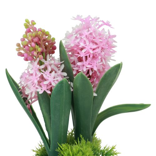 Produkt Hiacynt sztuczny w doniczce żółty różowy niebieski W23cm 3szt