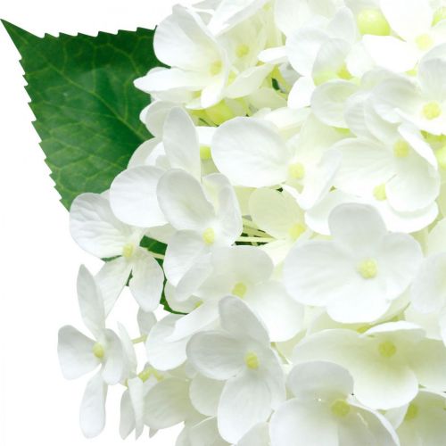 Floristik24 Hortensja sztuczna biała 53cm