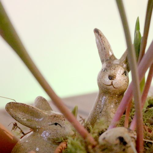 Floristik24 Deco Bunny Brown Ceramic 5cm x 7cm