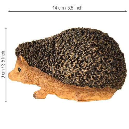 Produkt Jeż dekoracyjna figurka jesień malowana ręcznie na brązowo 14×9,5×9cm