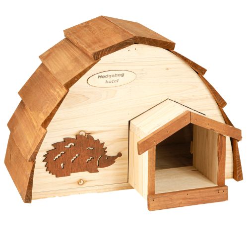 Produkt Domek dla jeży Hotel dla jeży Stacja karmienia z drewna jodłowego 34×18×24cm