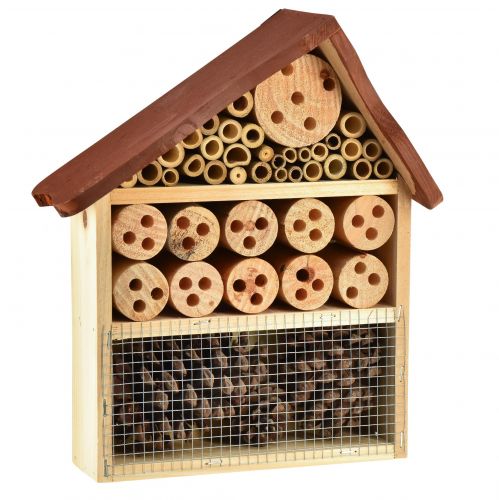 Produkt Insect Hotel Brązowy Domek na owady Drewniany 25cmx8,5cmx32cm