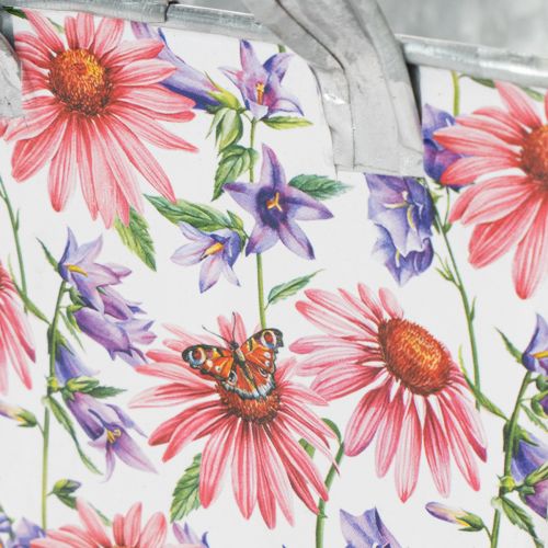 Produkt Metalowa dekoracja w skrzynce na kwiaty wiosenne Jardiniere 20×12,5×10 cm