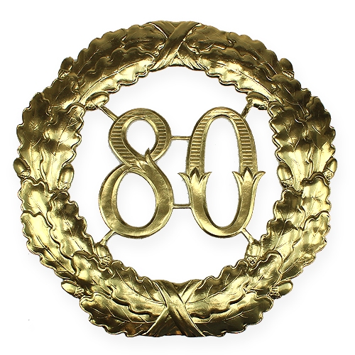 Produkt Rocznica numer 80 w kolorze złotym Ø40cm