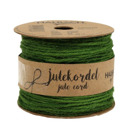 Sznurek jutowy zielony Ø2mm 100g
