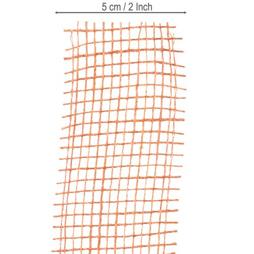 Produkt Wstążka jutowa, siateczkowa, juta, ekologiczna, terakota czerwona, szerokość 5cm, długość 40m