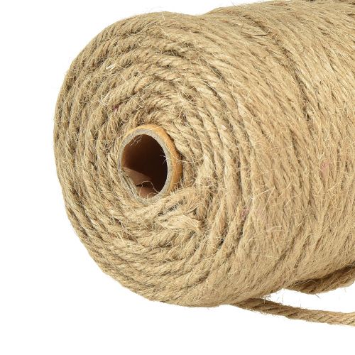 Floristik24 Wstążka jutowa Wstążka jutowa ze sznurka jutowego Wstążka dekoracyjna naturalna Ø4mm 100m