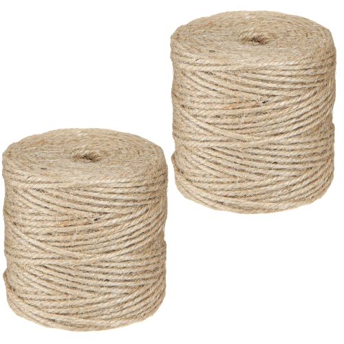 Produkt Przędza jutowa, sznurek jutowy, naturalna rolka 3 mm po 100 m × 2 sztuki