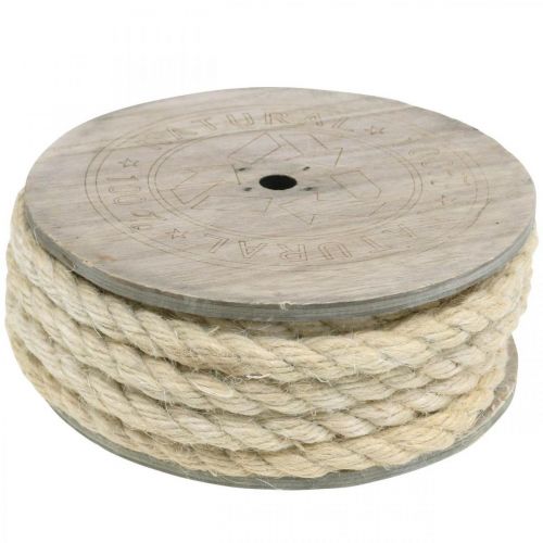 Produkt Sznurek jutowy kremowy sznur dekoracyjny wykonany z naturalnego włókna jutowego 8mm 7m