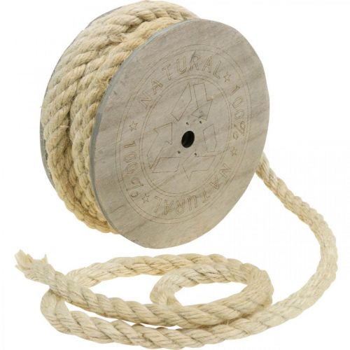 Produkt Sznurek jutowy kremowy sznur dekoracyjny wykonany z naturalnego włókna jutowego 8mm 7m