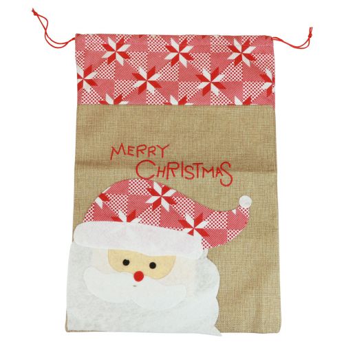 Produkt Worek jutowy, worek jutowy świąteczny, worek prezentowy duży 50×35cm