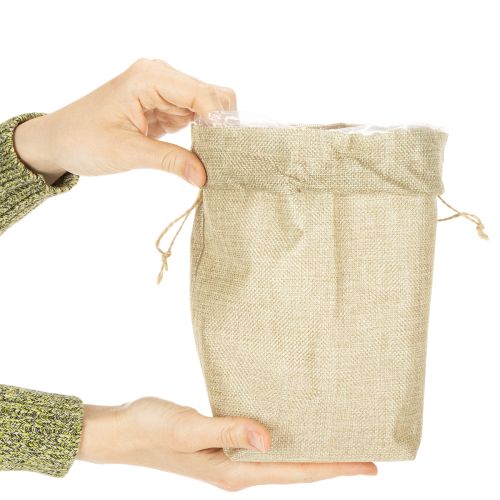 Worek jutowy 13,5×11cm wys. 25cm | Floristik24.pl
