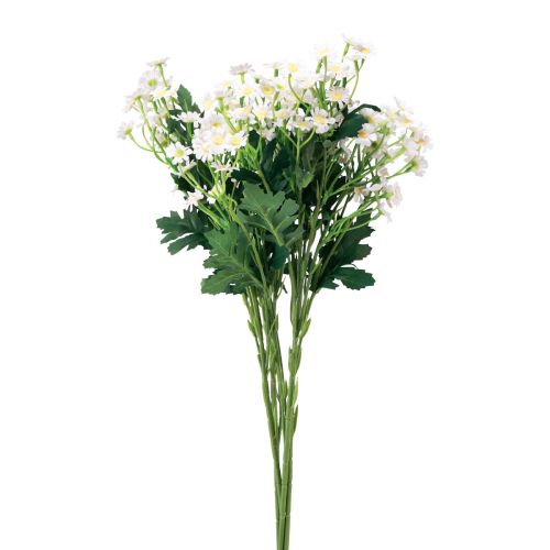 Floristik24 Rumianek Sztuczne Kwiaty Łąkowe Białe 58cm 4szt