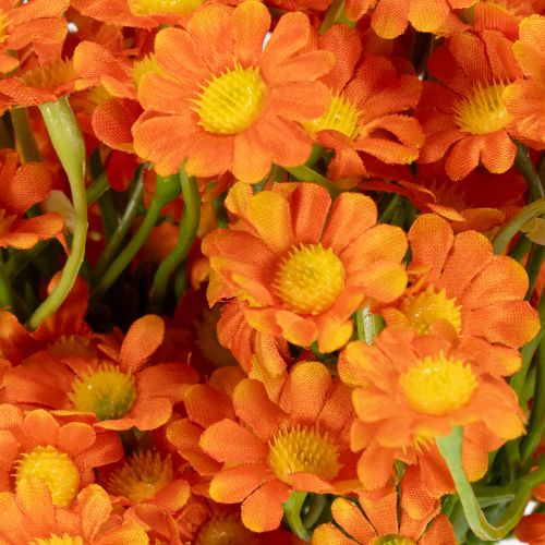 Produkt Sztuczny bukiet kwiatów z rumianku do nastrojowej, sezonowej dekoracji, 27 cm, 3 sztuki