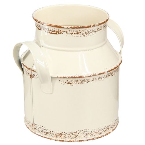 Produkt Dzbanek Metalowy Dekor &quot;Oryginał 1982&quot; Kremowy Rdzawy H16cm 2szt