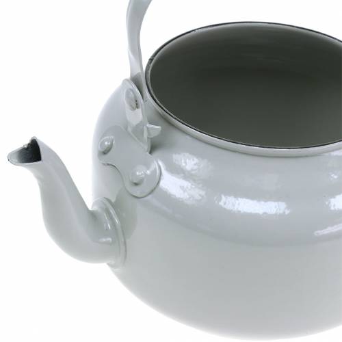 Floristik24 Deco Tea Kettle Planter Metal Grey Ø8,6cm H16cm