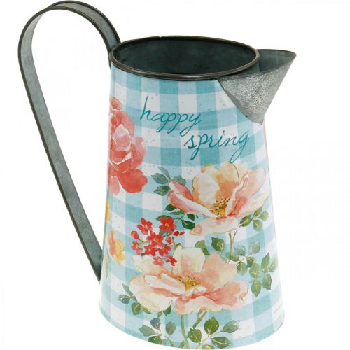 Flower Vase Decorative Pot Metal Vintage Garden Decoration Planter H23cm