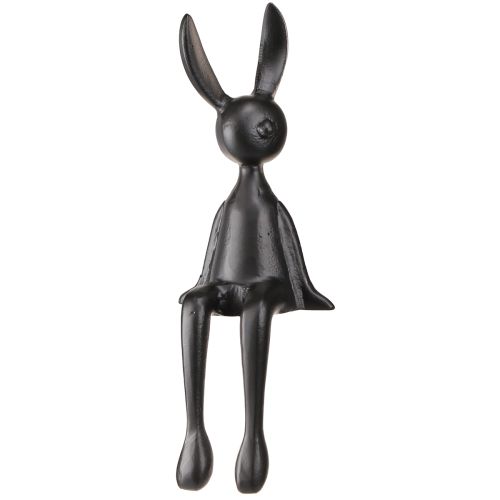 Produkt Stołek Edge Zajączek Wielkanocny metalowy czarny 12×11×34cm