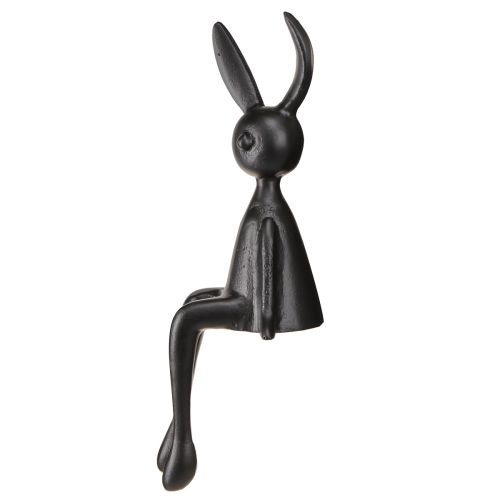Produkt Stołek Edge Zajączek Wielkanocny metalowy czarny 12×11×34cm
