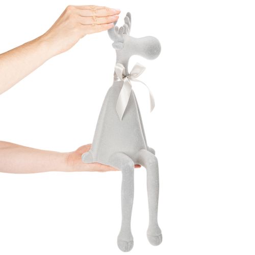 Figurka świąteczna renifer z długimi nogami, półka, 54 cm | Floristik24.pl