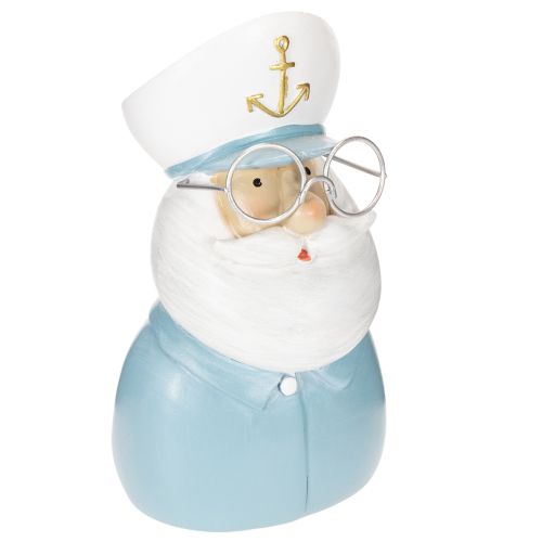 Figurka kapitana, dekoracja morska w okularach i kapeluszu, 16 cm kupić | Floristik24.pl