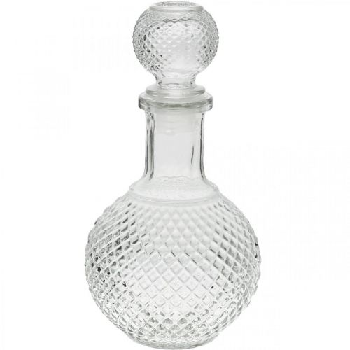 Karafka do whisky z pokrywką Karafka szklana wys. 20,5 cm