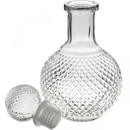 Floristik24 Karafka do whisky z pokrywką Karafka szklana wys. 20,5 cm