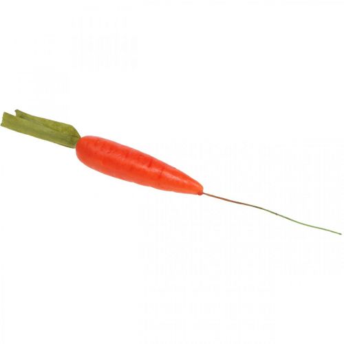 Produkt Marchewki dekoracyjne, dekoracja wielkanocna, marchewki na drucie, warzywa sztuczne pomarańczowe, zielone H11cm 36 szt