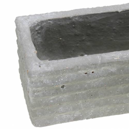 Floristik24 Planter Box Concrete Light Grey 30x7cm H6,5cm 2szt.
