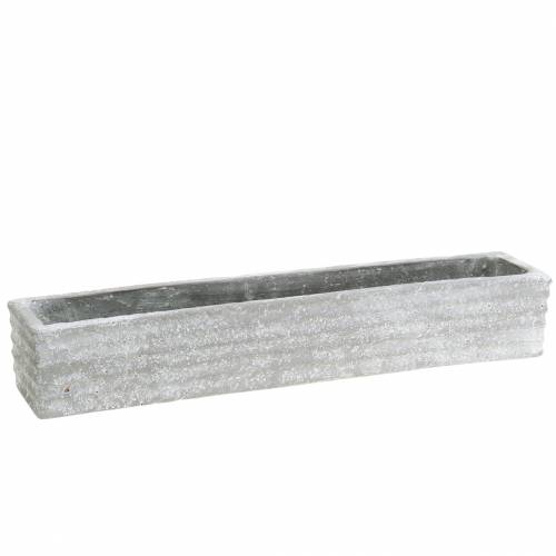 Floristik24 Planter Box Concrete Light Grey 40x8cm H6,7cm