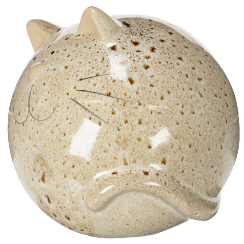 Produkt Ceramiczna figurka dekoracyjna kota, okrągła, do salonu lub sypialni, 13 cm, 2 sztuki
