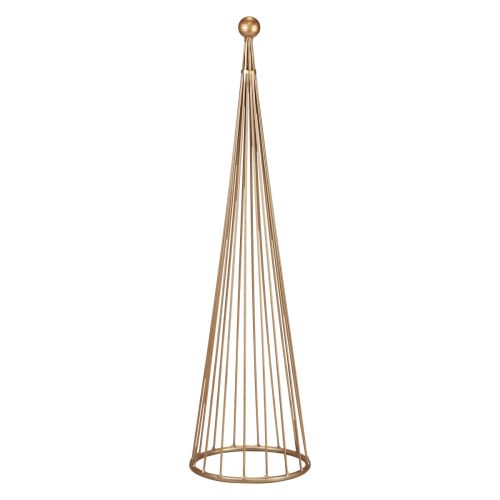 Ozdoba choinkowa z metalu, złote szyszki, wys. 62/83 cm, zestaw 2 szt