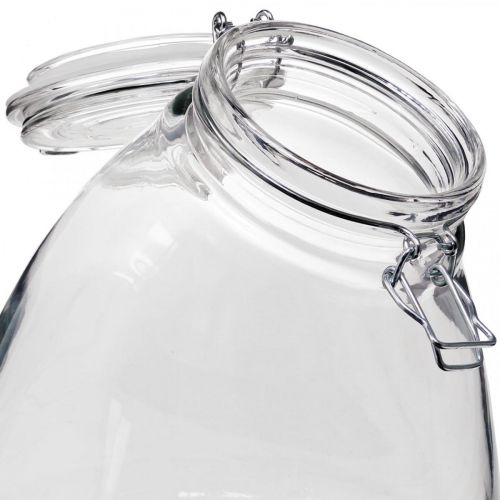 Floristik24 Szklanka do herbatników duża przezroczysta 22cm