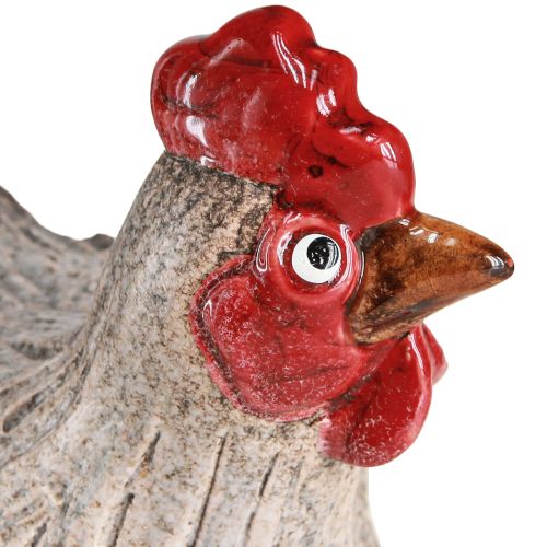 Floristik24 Ceramiczny dekoracyjny kurczak zabawna dekoracja wielkanocna figura 16×12×12cm