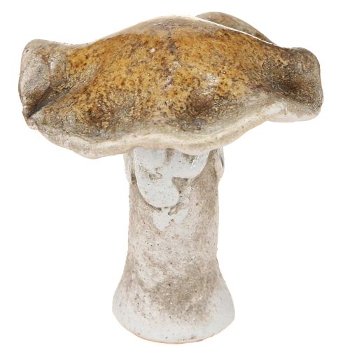 Produkt Ceramiczne grzybki dekoracyjne dekoracja stołu czerwono-brązowo-żółte wys. 6cm 6 szt.